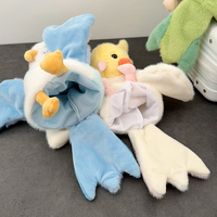 Marionnette de perroquet en peluche - Jouet interactif pour la ventriloquie, l'éducation précoce et les jeux interactifs en maternelle