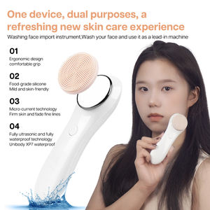 2 In 1 Siliconen Gezichtsreinigingsborstel Elektrisch Gezichtsmassageapparaat - Product Image 3