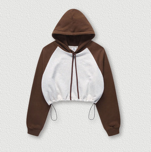 เสื้อฮู้ดสำหรับผู้หญิงผ้าคอตตอน13% โพลีเอสเตอร์หนา360ก. แต่งปักลายได้ตามต้องการ - Product Image 6