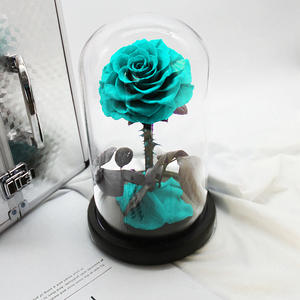 Roses éternelles dans un verre, Saint-Valentin, fête des mères, fleurs préservées éternelles, roses éternelles dans un dôme en verre, cadeau LED - Product Image 5