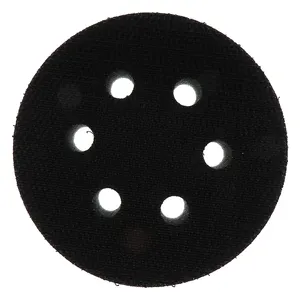 3Inch 75MM 6Holes Hook and Loop Black Round Soft Sponge Cushion Interface Pad for Polishing Grinding Power Tools Accessories