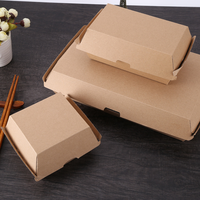 Boîte alimentaire jetable personnalisable avec impression en relief disponible pour les besoins d'emballage des repas de restaurant