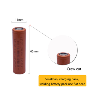 Cilindrische Lithium Batterij 3.7V <span class=keywords><strong>18650</strong></span> 2000Mah Oplaadbare Li-Ion Batterij - Product Image 2