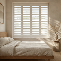 Volets de plantation sur mesure à lamelles réglables pour fenêtres intérieures, idéaux pour le salon, la chambre et la décoration intérieure