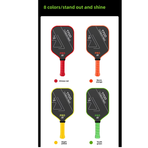 <span class=keywords><strong>Raquette</strong></span> de pickleball personnalisée en fibre de carbone, ensemble de raquettes de pickleball, noyau conçu pour un contrôle inégalé et une puissance accrue - Product Image 1