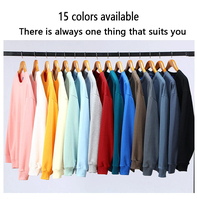 Vente en gros de pulls à col rond 500G de haute qualité, chandails à boucles, sweatshirts, sweatshirts surdimensionnés pour hommes