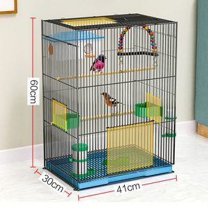 <span class=keywords><strong>Cage</strong></span> à oiseaux de luxe en gros, grande <span class=keywords><strong>cage</strong></span> en fer pour perroquet, motif solide, avec plateau en plastique, style villa artistique - Product Image 2