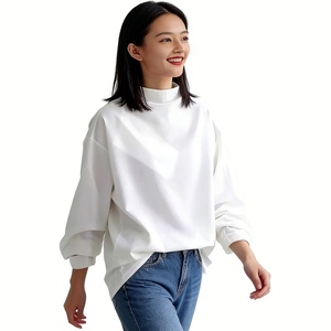 Nouveau sweat-shirt décontracté pour femme, pull à col haut, sweat-shirt oversize tendance - Product Image 5