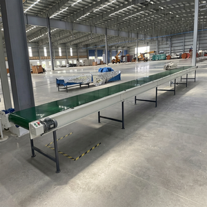Convoyeur à bande en acier inoxydable, ligne de convoyage modulaire, système de manutention résistant à la chaleur, vitesse réglable, capacité de 1 à 50 kg/pied - Product Image 1