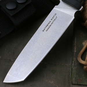 มีดพกพาคุณภาพสูงปรับแต่งได้ ทำจากสแตนเลส สำหรับการเอาชีวิตรอดกลางแจ้ง ตั้งแคมป์ และการต่อสู้ พร้อมด้ามจับยาง เหมาะสำหรับ EDC และงาน DIY - Product Image 3