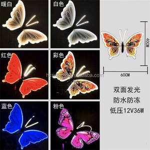 SMOOTH Custom Design Wedding Events Party Decoration <b>Light</b> Small Moving Wings Led Acrylic Butterfly - Product Image 6