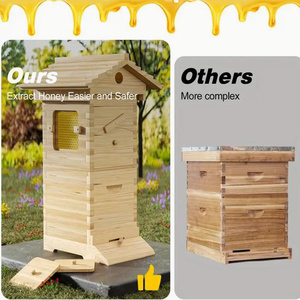 Mini Bijenkorf Bijenkorf 10 X Auto Honingframes Huis Super Broed Fir Box - Product Image 4