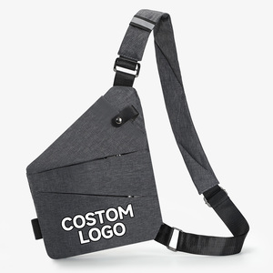 Sacs de poitrine pour hommes personnalisés avec logo, légers, à bandoulière unique, multi-poches, pour la vie quotidienne - Product Image 1