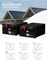 Batterie LP LiFePo4 12V 24V 48V 100AH 200Ah 300Ah 400Ah Systèmes de stockage par batterie solaire au lithium-ion
