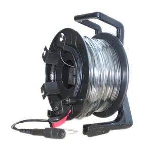 PC plastic PCD380 portable deployable tactical fiber optic cable roller unbreakable empty cable drum reel