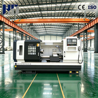 Torno CNC de Cama Plana CK6165E, Máquina de Torneado Horizontal de Carga Pesada para Piezas Metálicas de Eje Grande y Disco