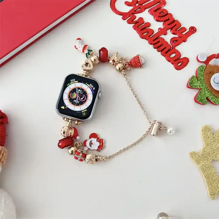 Apple Watch Weihnachten Handmade Perlen Armband Weihnachts geschenk Armband für Apple Watch Band