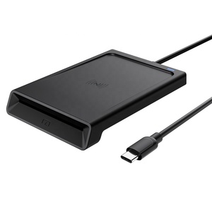 เครื่องอ่านบัตรสมาร์ทการ์ดแบบสองอินเทอร์เฟซ ทั้งแบบสัมผัสและแบบไร้สัมผัส USB, เครื่องอ่านบัตรชิป ISO7816 NFC IC ID - Product Image 2