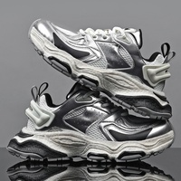 Nouvelle conception de baskets tendance à lacets, sportives, décontractées, respirantes, personnalisables avec votre propre logo, chaussures pour hommes, baskets épaisses