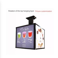 Enseigne lumineuse LED verticale durable et étanche avec cadre en acier, pour publicité extérieure, montage mural, rotative, pour restaurant, modèle Hot Pot Door Sign, alimentation DC