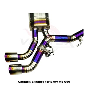 ระบบท่อไอเสียไทเทเนียม Vortex Performance สำหรับ BMW M5 G90 2025 สีม่วง พร้อมวาล์วอิเล็กทรอนิกส์ ชุดแคทแบ็ก ปรับแต่งเสียงท่อไอเสีย - Product Image 6