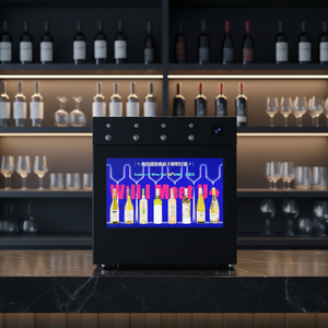 Réfrigérateur à <span class=keywords><strong>vin</strong></span> intelligent automatique, distributeur de <span class=keywords><strong>vin</strong></span> numérique pour 4 bouteilles - Product Image 6