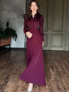 Vestido de Moda 2026 para Mujer, Estilo Francés con Cuentas, Elegante y que Define la Cintura, <span class=keywords><strong>Ropa</strong></span> de Diseñador para Mujer, Venta al Por Mayor - Product Image 5