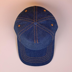 Casquettes de baseball promotionnelles ajustées à 6 panneaux en denim avec logo brodé 3D personnalisé, chapeaux de sport unis en gros - Product Image 4
