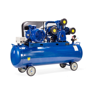 Compresor de Aire Industrial Eléctrico de Pistón Rotatorio Accionado por Correa, 7.5KW/10HP, Tanque de 300L, Alta Capacidad - Product Image 1