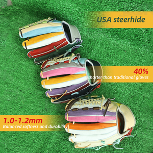 Guantes <span class=keywords><strong>de</strong></span> Béisbol y Sóftbol <span class=keywords><strong>de</strong></span> Cuero Qlean Inch <span class=keywords><strong>de</strong></span> Venta Caliente con MOQ Bajo, Guante Profesional Japonés para Receptor y Jugador <span class=keywords><strong>de</strong></span> Infield - Product Image 3