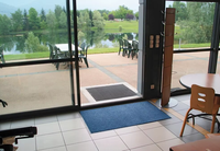 Tapis de couloir d'hôtel robuste avec envers en caoutchouc, durable, absorbant et antidérapant pour les zones à fort trafic de personnes