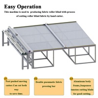 Table de découpe manuelle pour tissus de stores à enroulement, équipement de mesure et de découpe à longueur fixe