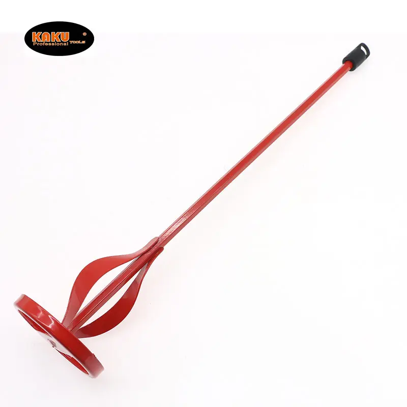 KAKU Ribbon Mixing Paddles Hex Head Shafts Power Drill Stirring Rod Tools For Mixing Cement Mortar Paint