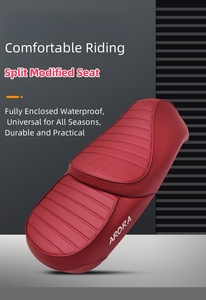 Accesorios para Motocicleta, Funda para Asiento de Motocicleta, Cojín de Asiento Dividido Retro para Motocicleta - Product Image 2