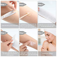 Tiras depilatorias ultrasuaves sin cera, Mini rollos sin alergico, tiras suaves, toallas para depilación, papel encerado para depilación