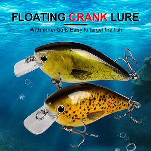 Leurre de pêche en mer de haute qualité, crankbait flottant dur de 7 cm et 13 g, leurre artificiel pour eau salée, spécial bar. - Product Image 1
