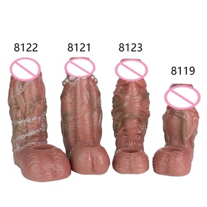 Funda realista para pene SXXY, dildo hueco, condón reutilizable, funda para pene, extensor de pene, funda para agrandar el pene, juguetes sexuales para hombres - Product Image 1