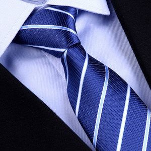 Productos de Tendencia <span class=keywords><strong>para</strong></span> 2026: Corbatas de Tela <span class=keywords><strong>Azul</strong></span> Coreana con Rayas <span class=keywords><strong>para</strong></span> Hombres, Ideales <span class=keywords><strong>para</strong></span> Bodas, Trajes <span class=keywords><strong>y</strong></span> Uso en la Oficina - Product Image 3