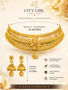 Ensemble d'accessoires de mode plaqué or pour femme, prêt à la vente, collier avec boucles d'oreilles, par les exportateurs - Product Image 2