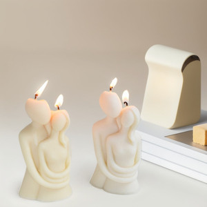 INTODIY  Ciptakan Kehidupan Baru Kekasihmu  Cetakan Lilin Aromaterapi Silikon  Potret Pasangan Dekorasi Rumah Ornamen Cetakan Gipsum - Product Image 5