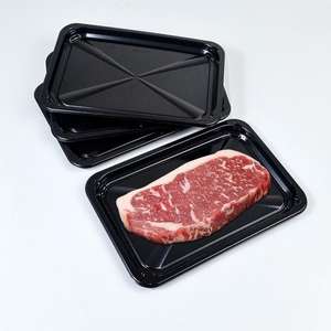 Usine personnalisé Blister plateaux d'emballage alimentaire amidon de maïs PP en plastique viande fraîche Steak boeuf plateau avec <span class=keywords><strong>film</strong></span> d'étanchéité - Product Image 6