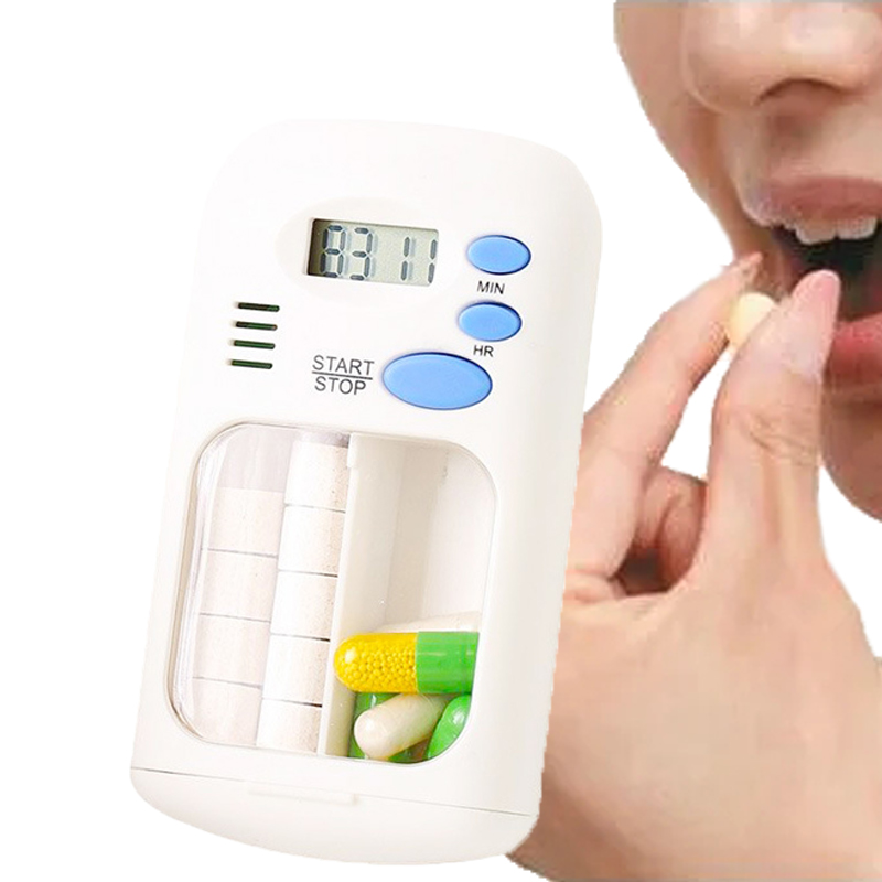 Электронный умный футляр для таблеток Будильник Напоминание коробка для хранения лекарств таблетки с таймером секретная коробка портативные аксессуары для лекарств