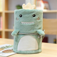 Brodé doux 3D dessin animé Animal rouleau couverture 80X100cm enfants couverture flanelle jeter couverture pour cadeau de noël