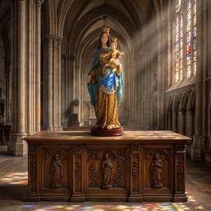 Estatua <span class=keywords><strong>de</strong></span> resina <span class=keywords><strong>de</strong></span> alta calidad, Estatua <span class=keywords><strong>de</strong></span> la <span class=keywords><strong>Virgen</strong></span> María - Product Image 2