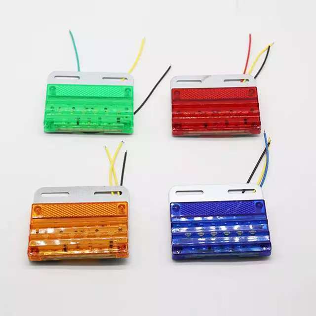 New 12V/24V LED Trailer Truck Waterproof Side Marker Lamp Taillight with >30000 Hours Lifespan