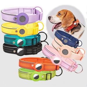 Venta caliente Anti-Lost <span class=keywords><strong>Dog</strong></span> Cat Nylon Collar con Airtags Cubierta protectora reflectante y característica personalizada - Product Image 1