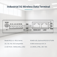 Routeur 5G industriel avec 2 ports GE, RS485 et ports série RS232 en option pour la connexion d'appareils série au réseau