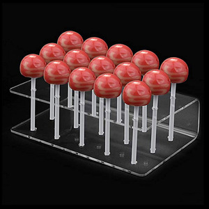 Dudukan kue Pop 15/20 lubang tampilan Lollipop berdiri akrilik bening rak <span class=keywords><strong>Display</strong></span> Pop kue untuk ulang tahun pernikahan, Hari Jadi - Product Image 2