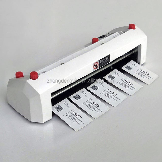 Desktop Playing Card Electric 54x90mm Square Corner Cutter Slitter A4 Automatic Electricity Business Card Cutting Machine