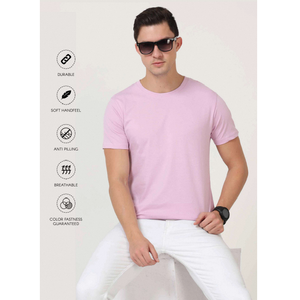 Camiseta de Cuello Redondo y Media Manga, 160 GSM, Alta Calidad, Cómoda, Suave, Ligera, Transpirable, Ropa Casual, Perfecta para Hombre - Product Image 5